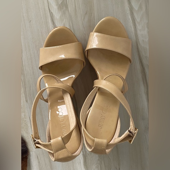 Jimmy Choo Nude Wedge - Picture 2 of 10